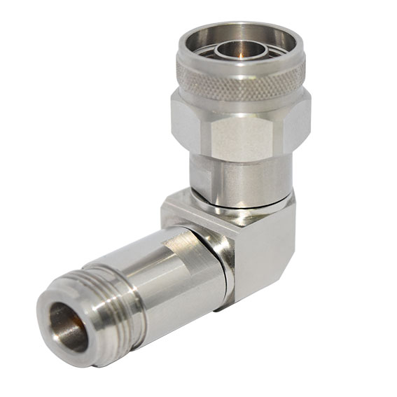 18GHz N(母頭)-N(公頭)射頻轉(zhuǎn)接器，90°直角彎